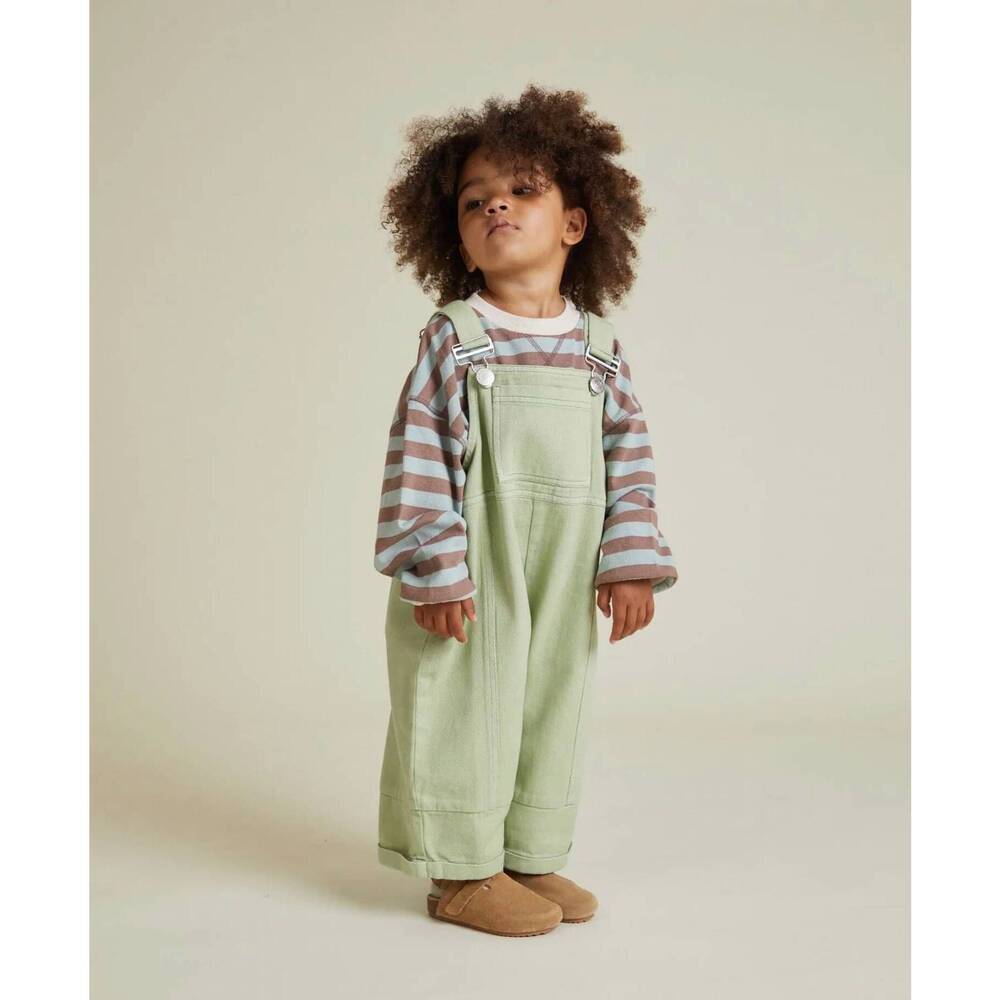 NEW CLAUDE & CO kid's blythe dungaree overalls in mint